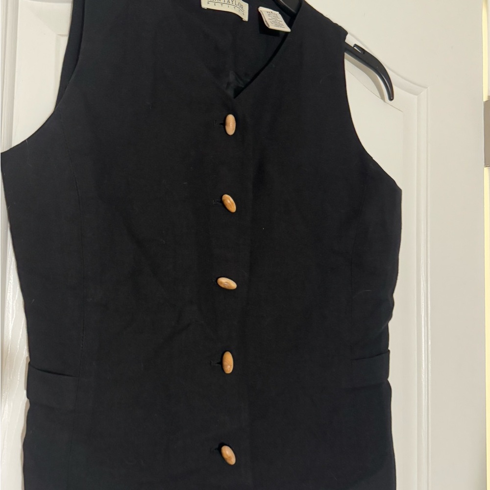 Pendleton Black Button-Up Vest